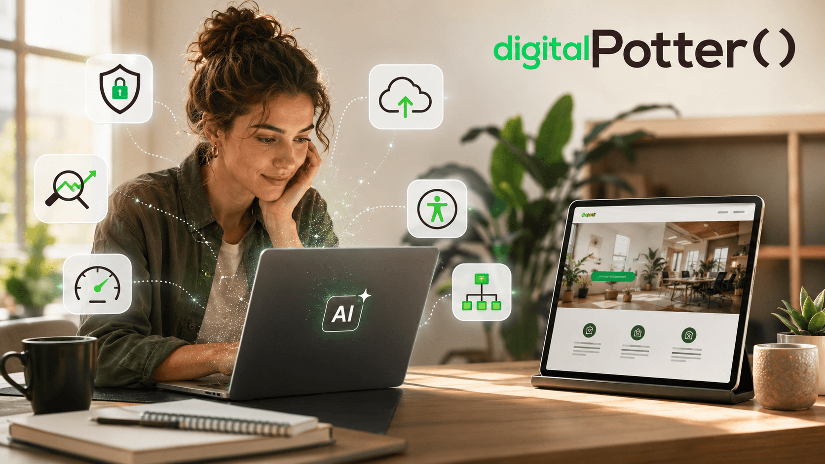 women creating website using ai