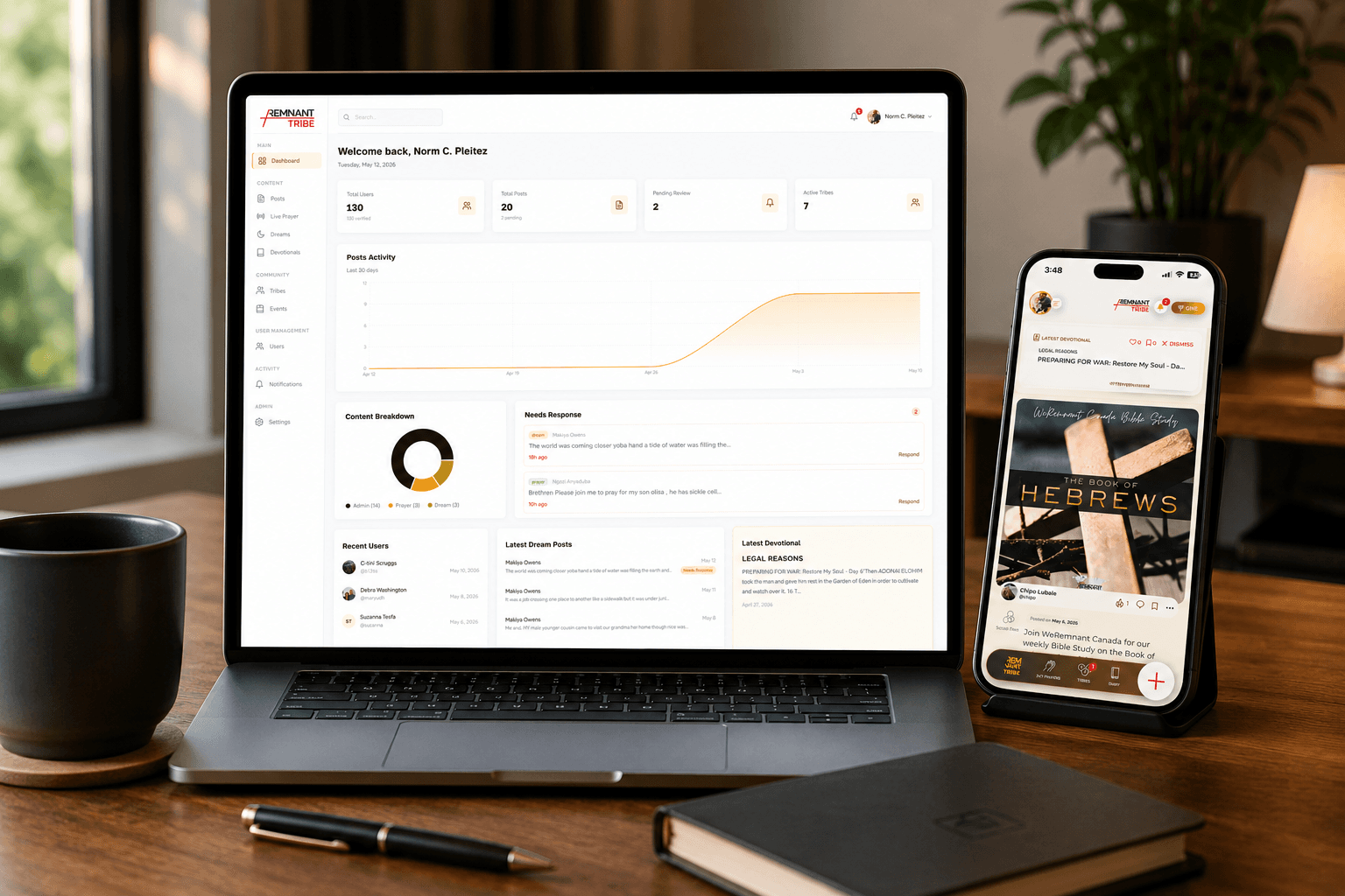 remnant tribe app by digital potter
