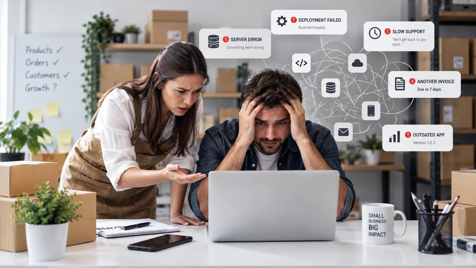 small business big tech problems